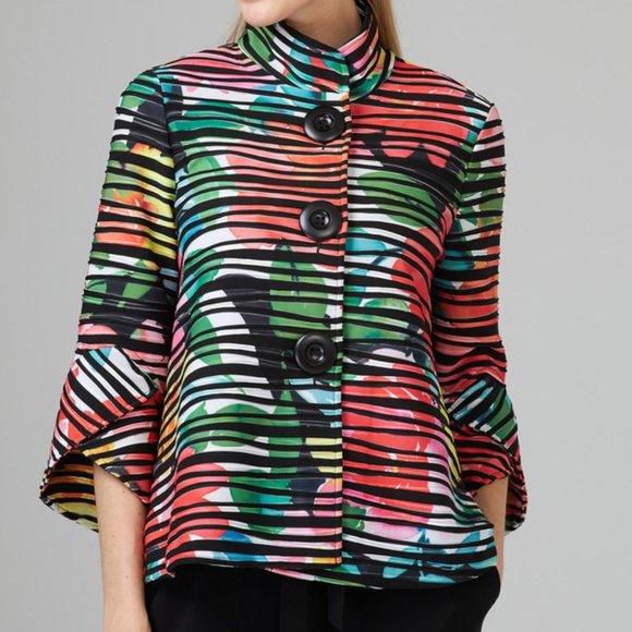 Ribkoff Jacket - Stripe mutli-colour - Picture 1 of 4
